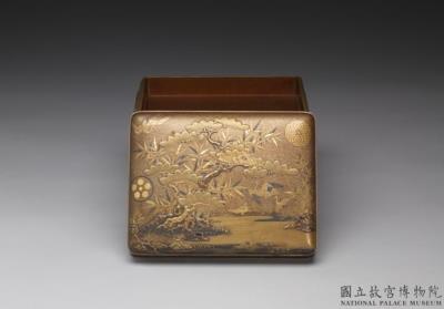 图片[2]-Lacquer container with pine, bamboo, turtle and crane decoration, Japan, 18th century-China Archive